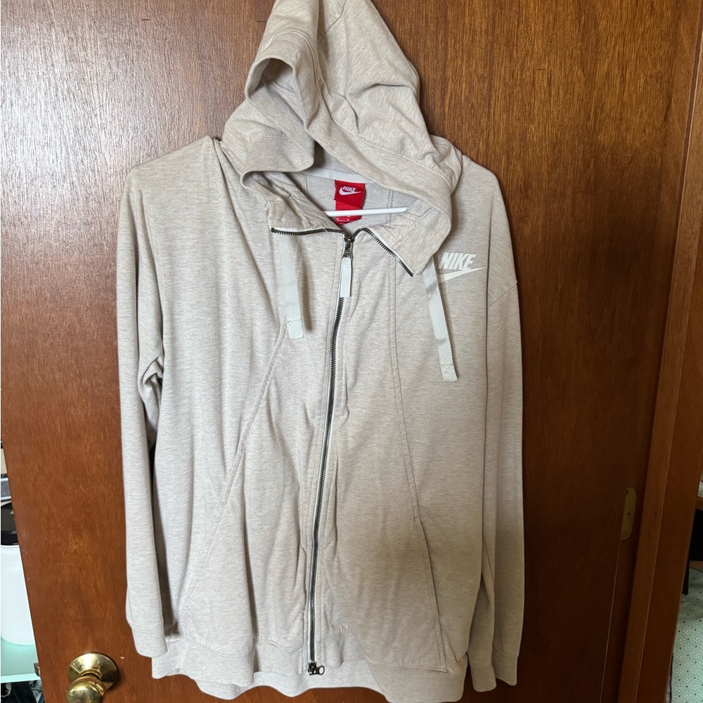 Nike Light Tan Full-Zip Hoodie